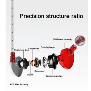 China QKZ CK6 mobile phone line control headset magnetic adsorption design hanging ear bass sports headset factory
