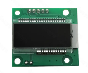 China Customized 7 Segment LCD Display HTN Blue Background White Backlight SMT_HT1621 factory