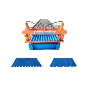 trapezoidal and corrugated roof Wall Sheet Double Layer Roll Forming Machine for