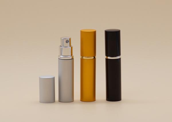 5ml Gold Aluminum Refill Glass Spray Bottles Perfume Silk Screen Printing