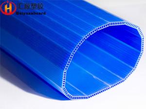 China Eco Friendly Blue Round Corrugated Plastic Tree Wrap factory