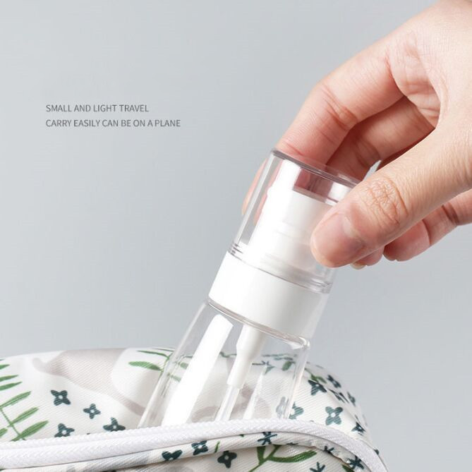 Continuous Mist Spray Bottle Water Mister Travel Bottle With Pump Face Spray 30ml 100ml PETG