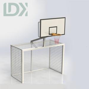 China New Design Steel Basketball Hoop With Soccer Goal Innovative Sport Equipment factory