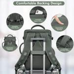Casual Carry On Luggage Bag Olive Green Duffel Travel Bag With USB Charging Port