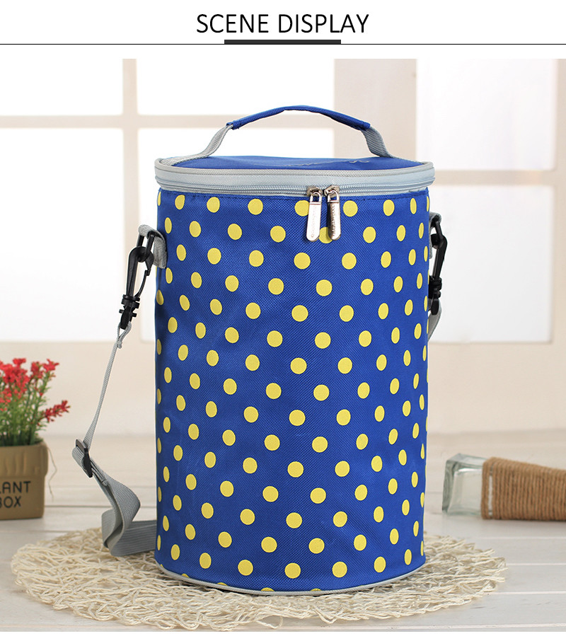 L19cm Polyester Insulated Thermo Foldable Lunch Bag