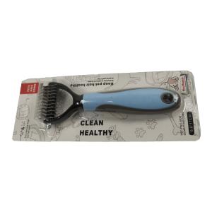 China Curved Dog Comb Brush To Remove Knot Out Pet Grooming Comb Floating Hair 17.5x6.8cm factory