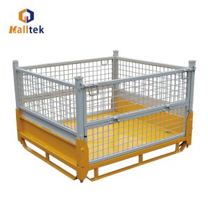 China Customize Stacking Wire Mesh Cage With Heavy Duty factory