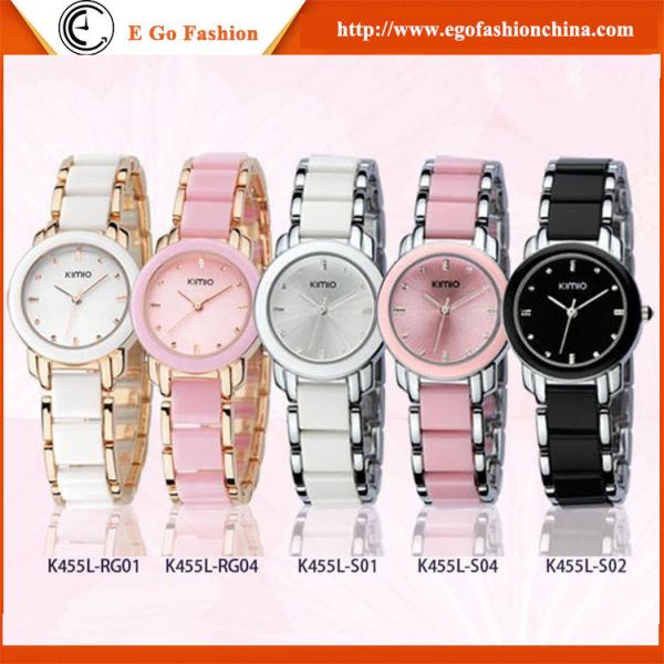 KM02 Pink Bracelet Watch Bangle Watches Woman Girls Office Lady Watch KIMIO