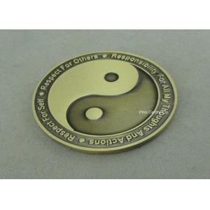 Die Struck Personalized Coins , Transparent Enamel Brass Material Police Coin