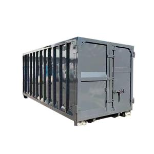 China Carbon Steel Hook Lift Bin Industrial Roll On Roll Off Skip Outdoor Truck Scrap Containers factory