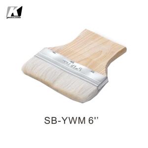 China Staining / Painting Pure Bristle Bristle Paint Brushes 6'' Flat Beaver Tail Paint Brush factory