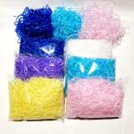 Decorative OEM Pink 80gram Color Shredded Paper For Gift Basket