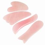 4 Pieces Rose Quartz Jade Gua Sha
