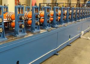 China 20 Stations Steel Silo Roll Forming Machine Wire Electrode Cutting Punching factory
