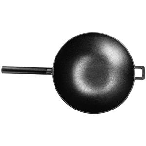 China Triply Cast Iron Wok Pan 4.7kg Frying Pan Even Heating For Induction Hob factory
