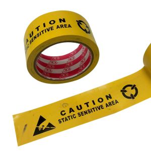 China SGS 50mmx22m ESD Protected Area Self Adhesive Warning Tape on sale
