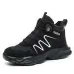 Men's Lightweight Leather Hiking Boots Waterproof Outdoor Mountain Shoes