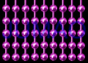 China 0.177 Inch Diameter Metal Ball Chain Beaded Curtains For Exterior Decoration factory