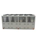 Compact Air Cooled Screw Chiller 150HP 150KW With Fans Aluminum Fin