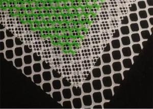 China 10mm*10mm Hole Size Plastic Mesh Netting White And Green Color Extruded factory