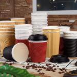 Custom Logo Printed Double Wall Bio-Degradable Paper Cups