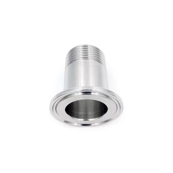 Square Head Code Sanitary Male Thread Ferrule Adapter for DIN/SMS/ISO/3A