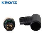 Screw Connect M12 Male Connector Cable Outlet Diameter 4-8mm Aviation Plug
