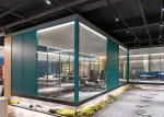demountable aluminum tempered single glass partition wall office furniture