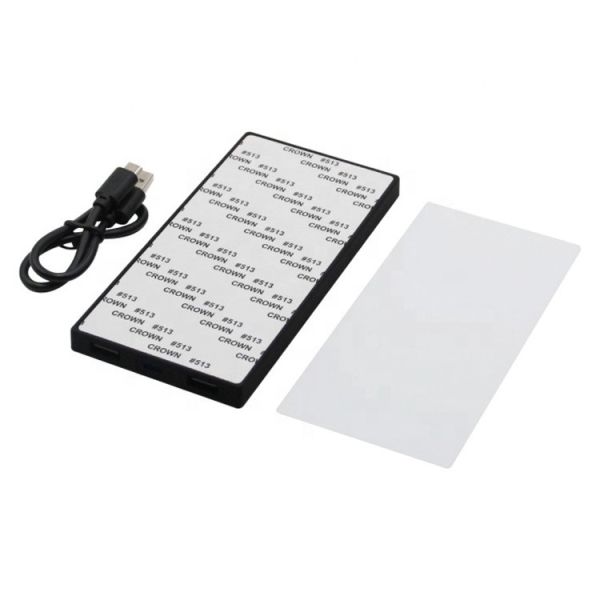 4000 Mah Blank Sublimation Power Bank DIY Custom Logo Mobile Phone Charging