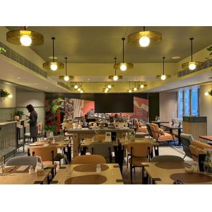 4/4/1mm Ceiling Tile Laminated Microperforated MDF Panel Acoustic Sound