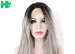 Crazy Party Synthetic Cosplay Wigs Non - Remy Hair Black Gray Or Custom Color