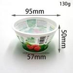 Food grade Plastic yogurt cups with aluminum foil lids