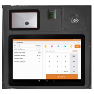 China Thermal Printer POS Register System , Touch Screen Contactless Pos Terminal factory
