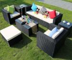 Modern Leisure Best Selling Garden Furniture Plastic Rattan Sofa Set Outdoor