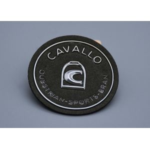 China Custom Shape Bags Embossed Patches Iron On Backing factory