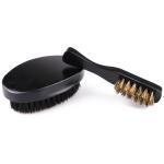 Beach Wood 360 Wave Beard Brush And Comb Kit Anti Static Customized Grooming