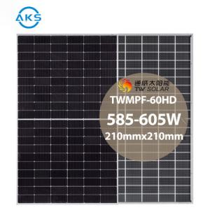 China 600W TW Solar Panels High Power Bifacial Solar Modules 595W 605W 585W 590W factory