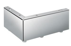 China 80mm high glossy shiny corner sofa feet top quality chrome sofa feet SL-113 factory