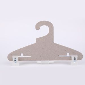 China Custom Paper Pants Hangers with Glossy Lamination UV Coating and Matt Lamination for Skirt Display factory
