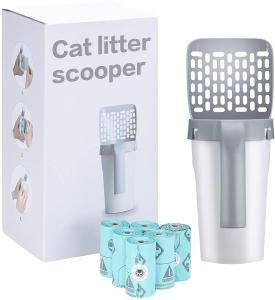 China Portable Cat Litter Shovel Scoop Grey Cat Sand Shovel Environment Friendly factory