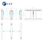 Outdoor Swing Arm Barriers Standard Integrated With LED Light