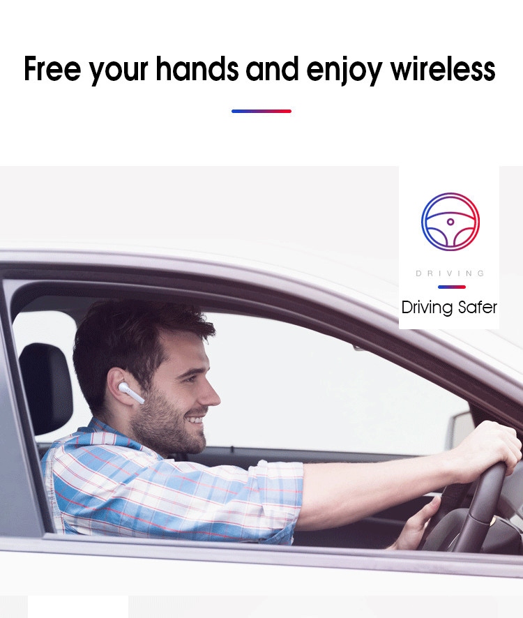 Wireless Bluetooth Headset,HD Stereo Bass in-Ear Wireless Headphones,Hands-Free Calling Earphones Sport Driving Earbuds