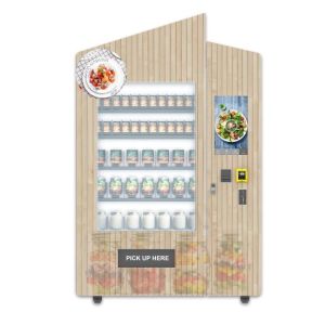 China Fresh Food Healthy Salad Vending Machine With Touch Screen For Subway Station on sale