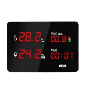 Digital Thermometer for Home With Temperature Sensor Time Display TVOC Detect