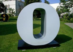 China Letter O Garden Free Standing Sculpture Large Stainless Steel letter Sculpture factory