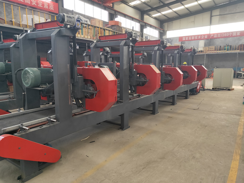 Electric Industrial used multi head horizontal resaw band saw machine