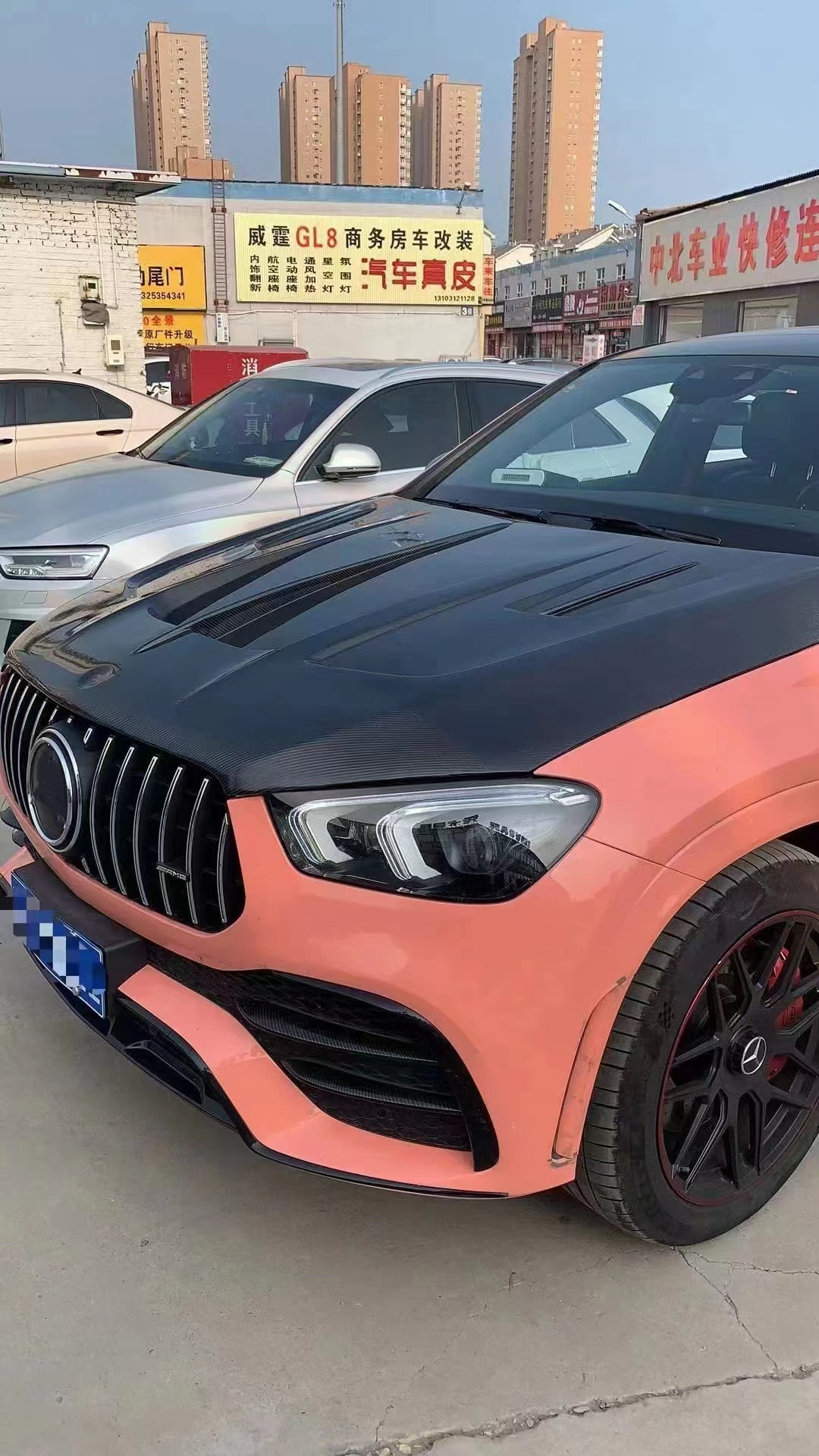 New Product Carbon Fiber Hood for Mercedes GLE Coupe GLE Carbon Fiber Engine Cover Engine Hatch Cover