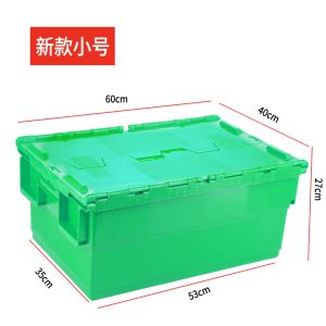 Heavy Duty Plastic Moving Boxes Attached Lid Containers Industrial Folding Tote