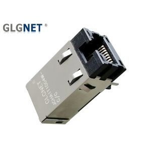 Magnetic 1000 Base T Poe Rj45 Jack Plus Plus Function DIP Technology Latch Up