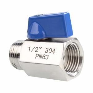 China Pn63 Casting Female / Male Thread DN25 Ball Valve Stainless Steel 304 factory